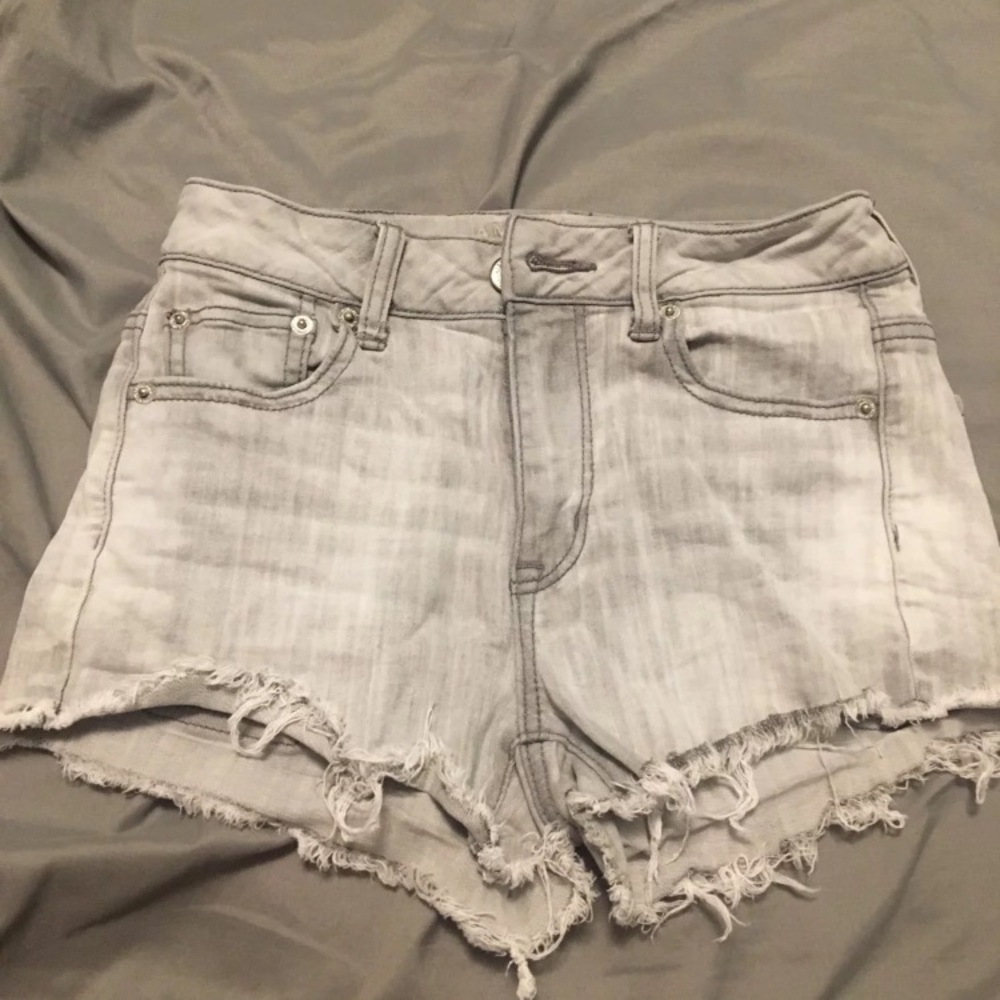 American Eagle gray denim shorts